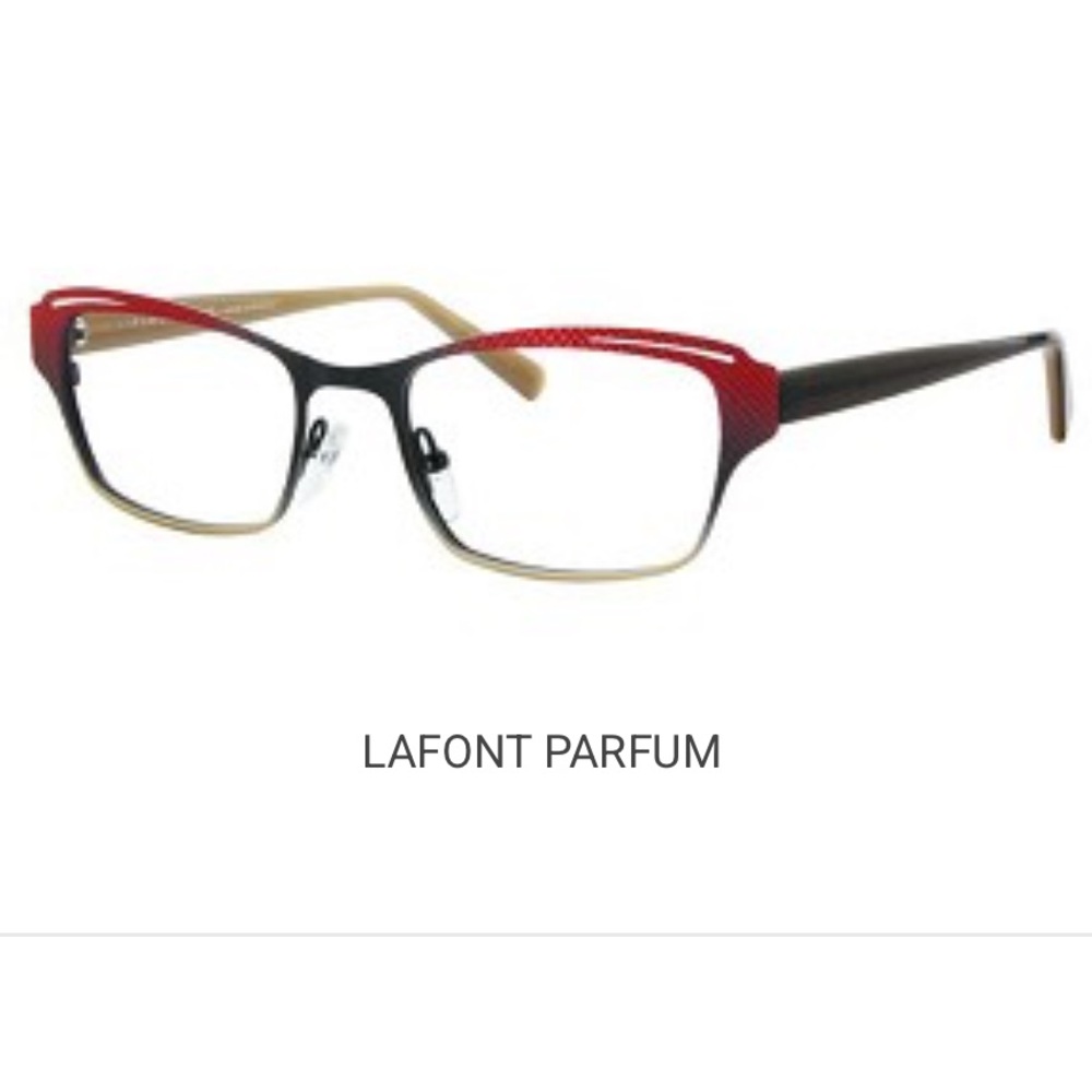 Lafont Parfum Red and Black Women's Frames